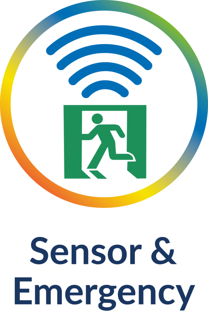Sensor and Emergency icon